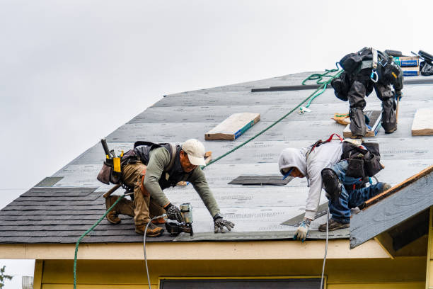 Professional Roofing technician working in Tresckow, PA